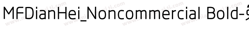 MFDianHei_Noncommercial Bold字体转换
